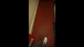 Indian slut sucks off pizza delivery guy