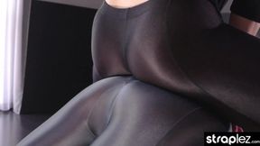 Exciting Gym Girls Strenuously Pleasure Themselves with a Strap-On