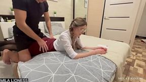 Stepsisller massage turned into intense oral&#x1F61C; sex