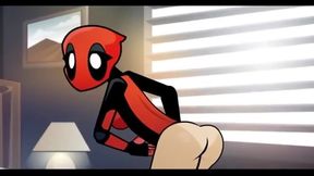 Cartoon Porn - Lady Deadpool takes Kingpin's dick deep in her asshole