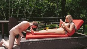 Ava - Bikini Brat Uses Beta as Selfie Stand