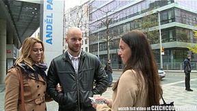Hot Teen and Boyfriend Trade Sex for Cash in Public