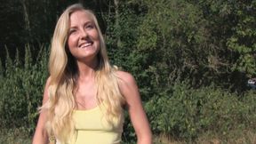 Petite blonde with tight pussy love a big cock