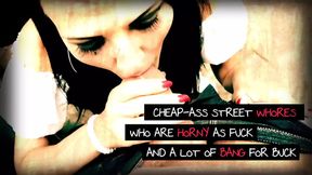 Raw street hooker gets mercilessly pounded by anonymous pigs