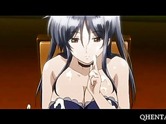 Hentai mistress playing with her toy boys cock