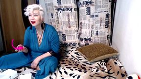 chubby mature sexy bitch masturbates and passionately cums to classical music...))