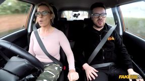 Sexy MILF Sasha Steele wildly fucked in the car