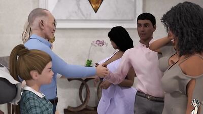 Kinky 3D cartoon shows horny MILFs fucked by hung guys