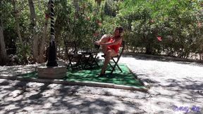 Creaming My Soft Skin Outside in the Shade