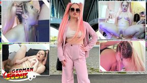Pink Hair Curvy Teen Maria Gail in Intense Anal&#x1F44C; Action
