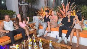 Cuckold boyfriend pleasures a friend while his GF watches - Max Betancur & Tatiana Alvarez