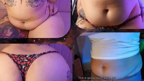 Future Fattened: Time Traveler With A Feederism WG Kink Visits To-Be Big-Bellied Wife
