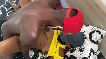 caught my boyfriend cheating on me with his boyfriend while both of them fuck me