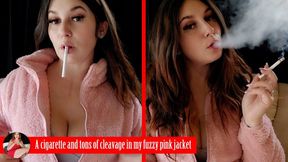 A cigarette and miles of cleavage