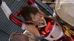 BDSM Brunette bind-up gangbang: Asian cutie dominates cosplay crew
