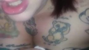 Hooded BBW Wife Gives Blowjob to Strangers First One Won't Know Till Later