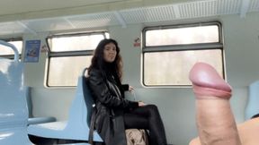 Cumming Hard for a Stranger on Public Train; Post-Climax&#x1F680; Face-Walking Adventure