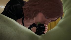 black widow blowjob big cock and ridding cock [full video]