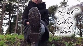 Boot Licking slave