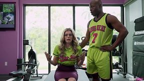 Hot Milf Cory Chase does her glutes exercise with BBC inside
