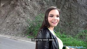 Agent Sofia Lee enjoys public sex near a running train
