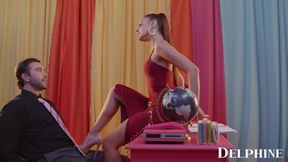 Beautiful Vanna Bardot seduces big cock to fuck her gently