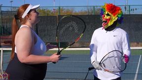gibby the tennis player smashes slim thick chick red head pawg