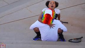 gibby the tennis player smashes slim thick chick red head pawg