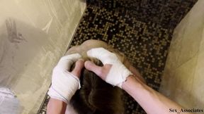 Mommy's hands fix broken limbs, expertly stimulating pleasure