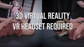 Gagged Girls VR: Alba Zevon Hogtied and Tickled Microfoam Tape Gag and Rope Bondage (3D Video)