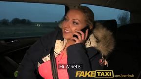 Taxi Blonde with Huge tits pays her debt