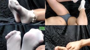 Sock Show vol 2: white frilled socks ***WMV****