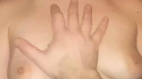 Rough tits and nipple play while riding