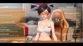 overwatch webcam [ parody hentai game ] ep.2 tracer take huge bbc in her ass !
