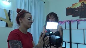 bts of the scene with vile vixen in perv anal casting,one day on the paf studio set