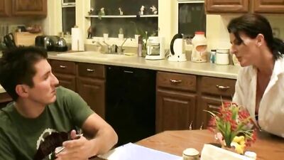 Busty brunette Blake James takes a hard cock in doggystyle position