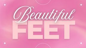 Beauitful Feet Rubbing on Towel