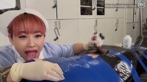 Mummification Bondage Handjob Therapy