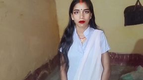 Bustin' Cherries Outdoors: Indian GF's First Fuck in Hindi