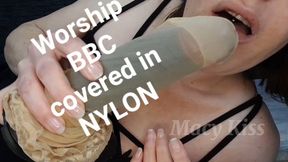 worship BBC covered in nylon
