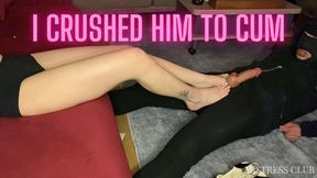 I Crushed Him to Cum – Ruined Orgasm Under My Feet (Custom BallCrush Clip)