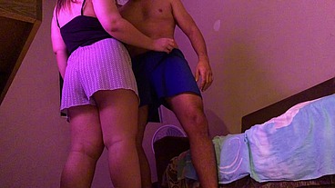 Naughty School Couple With Big Ass Rubbing Grind VIRGIN BOY - DRYHUMPING - FREE WV