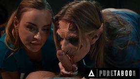 3-Titted Demon Feeds Nurses In Pure Taboo Creepy Horror Threesome