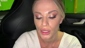 Blonde Slut Risks All In Public Blowjob