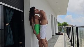 Fucking Tommy's Big Dick&#x1F32D; - Outdoor Bed and Balcony Action - Susy Gala & Tommy Cabrio