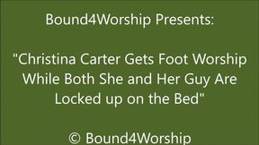 Christina Carter and Her Guy are Both Bound During Foot Worship - HD