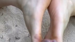 Outdoors Footjobs