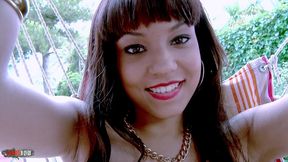 the sublime young mixed race sasha jones in my bed, for a good fuck with squirting