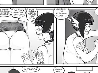No Lunch Break - Clip 7 - Weight gain comic stomach inflation