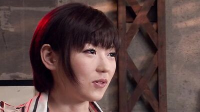 Japanese housewife gets fucked by three hungry cocks